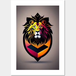 An abstract lion artwork Posters and Art